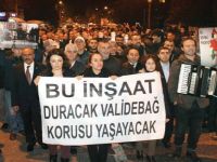 1500 kişi Validebağ için yürüdü